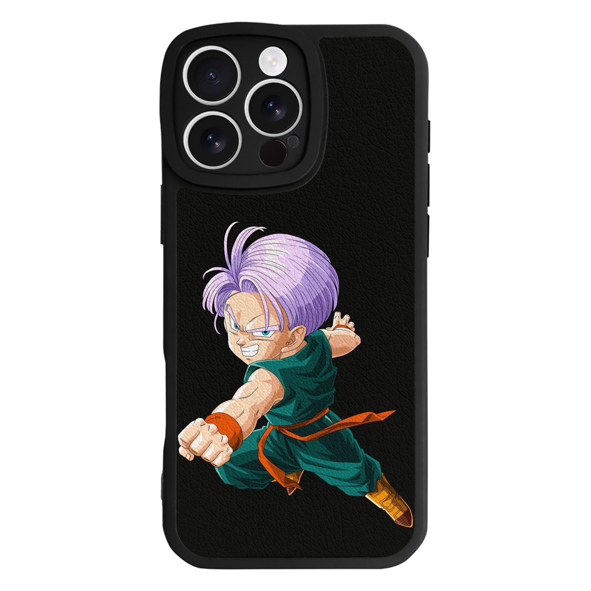 （画像用） ドラゴンボール トランクス（Torankusu）DRAGON BALL Trunks 【iPhone 16シリーズ対応】シリコンスマホケース（レザー調） 材質：シリコン